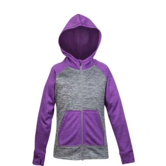 HEAD Youth Full Zip Hoodie Charcoal Heather/Purple size 7/8.  NWTS - Picture 1 of 5